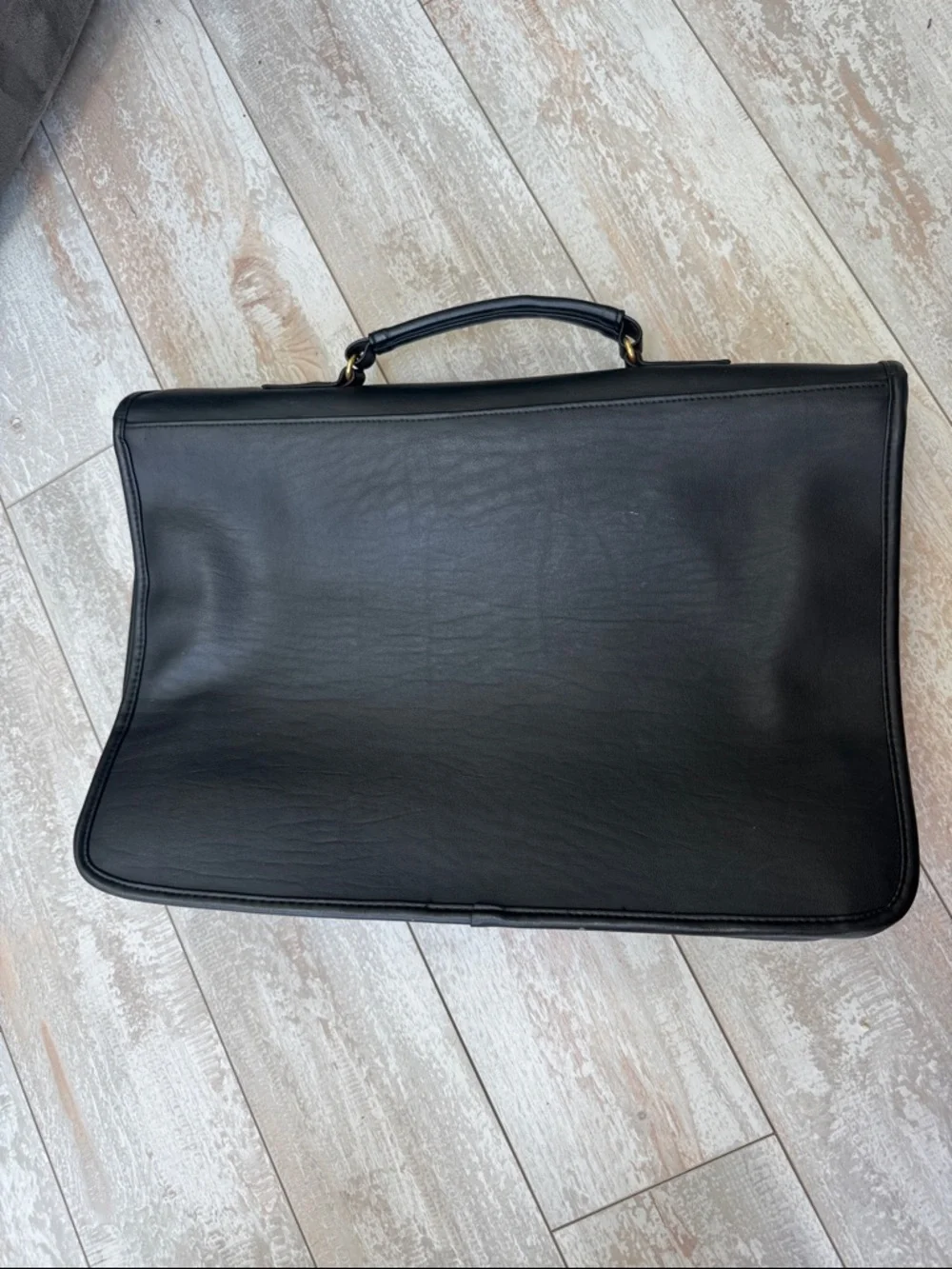 Vintage‎ Black Briefcase Turn Lock